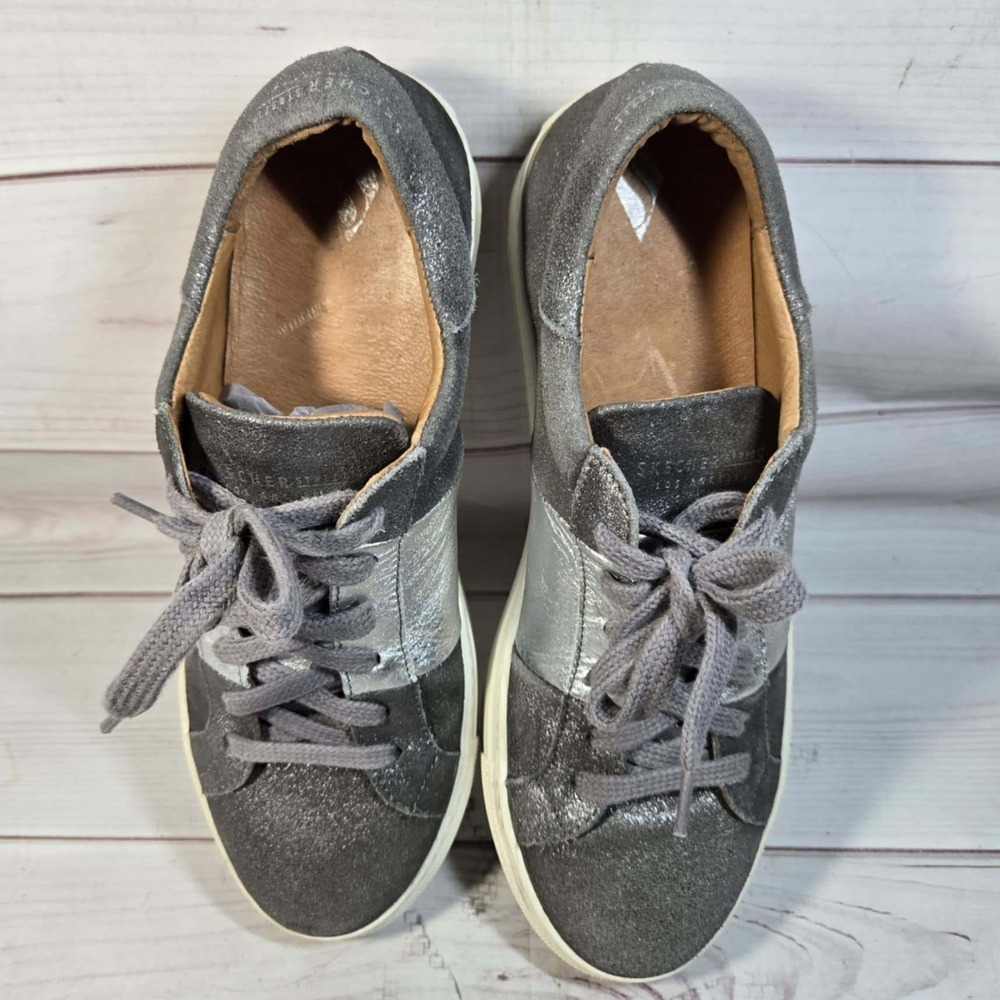 Skechers Street - Silver Gray Glitter Sneaker - Womens Size 8.5 - Picture 5 of 8